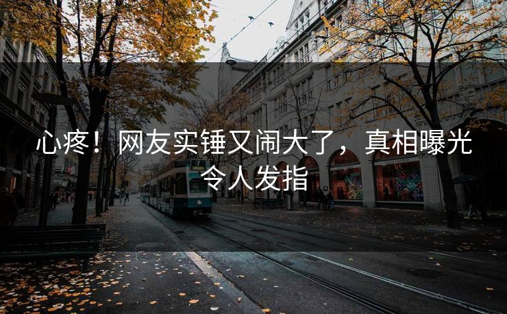 心疼！网友实锤又闹大了，真相曝光令人发指
